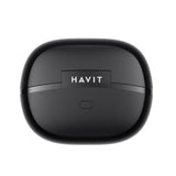 Casti wireless Havit (OWS916), Type-C, Bluetooth 6.0, ENC, 2 Microphones, IPX5, 400mAh, Spatial Audio, Life App, alb