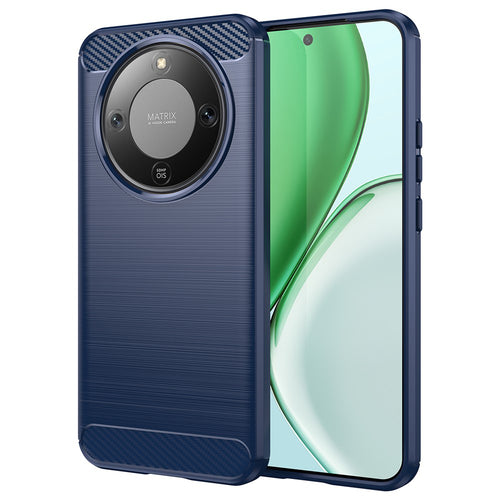 Husa pentru Honor Magic8 Lite, Techsuit Carbon Silicone, albastru