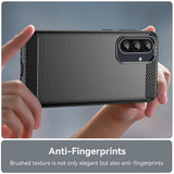 Husa pentru Samsung Galaxy A36 5G, Techsuit Carbon Silicone, albastru