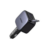 Incarcator auto UGREEN EC602 (55212B), cu Retractabil USB-C cable, USB, Type-C, 60W, negru