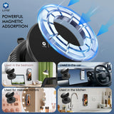 Suport auto Lito (LT-W12), pentru Bord, Magnetic, Vacuum Sucker, Steady, negru