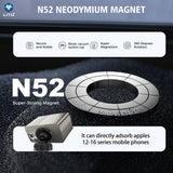 Suport auto Lito (LT-W12), pentru Bord, Magnetic, Vacuum Sucker, Steady, negru