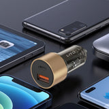 Incarcator auto Lito (IN-C04), 1x USB, 1x Type-C, 52W, Incarcare rapida, Ultra-Mini & Sleek Design, Universal, negru