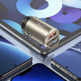 Incarcator auto Lito (IN-C03), 1x USB, 1x Type-C, 30W, Incarcare rapida, Ultra-Mini & Sleek Design, Universal, negru