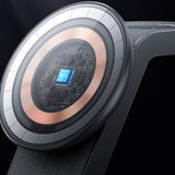 Incarcator wireless Yesido (DS26), Magnetic, pentru Phone, Watch, Earbuds, Pliabil, Stand, Night Light, 15W, gri