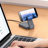 Incarcator wireless Yesido (DS26), Magnetic, pentru Phone, Watch, Earbuds, Pliabil, Stand, Night Light, 15W, gri