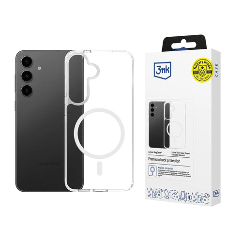 Husa pentru Samsung Galaxy S25 FE, 3mk Armor MagCase, transparenta