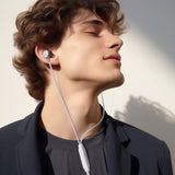 Acefast Casti cu Fir (L8), Type-C, In-Ear, cu Microfon, Telecomanda, Flexibil, Silicon, 1.2m, Gri