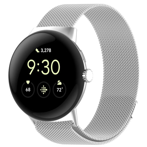 Curea pentru Google Pixel Watch 4 45mm, Techsuit Watchband (W009), argintiu