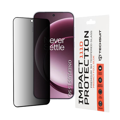 Folie de protectie pentru OnePlus 15, Techsuit 111D Privacy Full Glue