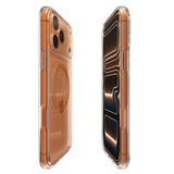Husa pentru iPhone 17 Pro, Spigen Ultra Hybrid MagSafe (ACS11112), portocaliu;transparenta