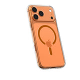 Husa pentru iPhone 17 Pro, Spigen Ultra Hybrid MagSafe (ACS11112), portocaliu;transparenta