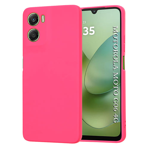 Husa pentru Motorola Moto G06, Techsuit SoftFlex, fucsia