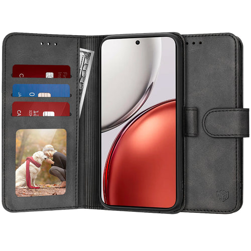 Husa pentru Honor Magic8 Lite, Techsuit Diary Book, negru