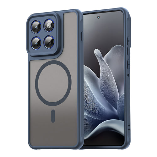 Husa pentru Motorola Edge 70, Techsuit HaloFrost II MagSafe, bleumarin