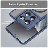 Husa pentru Motorola Edge 70, Techsuit HaloFrost II MagSafe, bleumarin