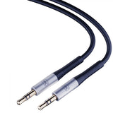 Cablu audio 3mk , 2x mini Jack 3.5mm, Aluminum + Silicon, 1m, negru