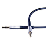 Cablu audio 3mk , 2x mini Jack 3.5mm, Aluminum + Silicon, 1m, negru