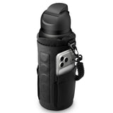Spigen magnetic Tumbler Bag LF500 (AFA09382), pentru Accessories, Phone, Keys, cu Detasabil Handle, 5 Magnets, Negru