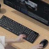 Tastatura Yesido Wireless Keyboard and Mouse Set (KB42), 2.4GHz, 1000DPI, Plug&Play, Smart Chip, negru