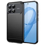 Husa pentru Xiaomi POCO F8 Pro, Techsuit Carbon Silicone, negru