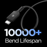 Cablu Spigen de date Essential EB24012CC (ACA09461), Incarcare rapida, Type-C, 240W, 40Gbps, E-Marker Chip, 8K, 1.2m, negru