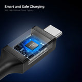 Cablu Spigen de date Essential EB24012CC (ACA09461), Incarcare rapida, Type-C, 240W, 40Gbps, E-Marker Chip, 8K, 1.2m, negru