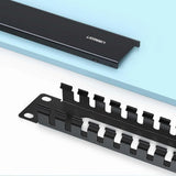 UGREEN Organizator cabluri NW128 (70424), Panel cu 24 Ports, Management System, Metal, Up to 19, Negru