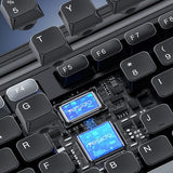 Tastatura Yesido Wireless Keyboard and Mouse Set (KB43), 2.4GHz, 104 Keys, DPI:800-1000-1600, Fast Transmission, Low Latency, negru