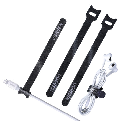 UGREEN Organizator cabluri LP401 (20245P20), x20 Winder, pentru Travel, Management System, Negru