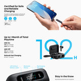 Adaptor Anker, Wireless Earbuds P41i Ultimate Mfi A3937g12 Built in Charger Lightning Stand ANC 6 Mics Bass Koff