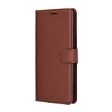 Husa pentru Honor Magic8 Lite, Techsuit Leather Folio, maro