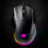 Mouse wireless Havit Wired Gaming Mouse (MS954), 800/1600/2400/3200/6400/12000 DPI, 1.6m, 5V, negru