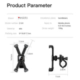 Suport bicicleta Yesido Bike Holder (C191), pentru Bicycle/Motocycle, Multi-Angle Adjustment, 4.5-6.8, negru