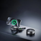 Incarcator wireless 3in1 Havit wireless (W3100), pentru Phone/iWatch/Earbuds, Pliabil, 15W, negru