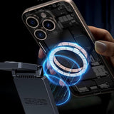 Incarcator wireless Yesido (DS25), Magnetic Incarcare rapida, pentru Phone, Apple Watch, Earbuds, Pliabil, Stand, 15W, negru