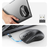 Mouse wireless ESR MagMouse (6H0020101), Prindere magnetica, Integrat Type-C Cable, 800-4800DPI, negru