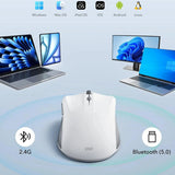 Mouse wireless ESR MagMouse (6H0020301), Prindere magnetica, Integrat Type-C Cable, 800-4800DPI, alb