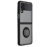 Husa pentru Samsung Galaxy Z Flip3 5G, Techsuit Glinth, negru