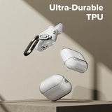 Husa casti pentru AirPods Pro 3, Ringke, Protection Case Air Series Glitter Clear, transparent
