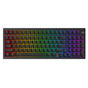 Tastatura Proove Wireless Gaming Keyboard Slicker (WKSLEN00022401), 2.4GHz, Bluetooth 5.2, Type-C, 98 Keys, 4000mAh, 1.8m, negru