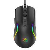 Mouse wireless Proove Wired Mouse Assembler (CMAS00000101), pentru Gaming, USB, RGB, 7 Buttons, 12400DPI, Windows, Mac, Linux, 1.5m, negru