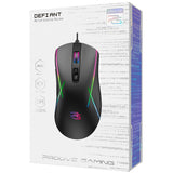Mouse wireless Proove Wired Mouse Defiant (CMDE00000102), pentru Gaming, USB, LED, 7 Buttons, 7200DPI, Windows, MacOS, Linux, 1.5m, negru