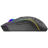 Mouse wireless Proove Buzz (WMBU00022401), pentru Gaming, 2.4GHz, USB-C, Ergonomic, LED, 6 Buttons, 800-4800DPI, 1.5m, negru
