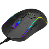Mouse wireless Proove Buzz (WMBU00022401), pentru Gaming, 2.4GHz, USB-C, Ergonomic, LED, 6 Buttons, 800-4800DPI, 1.5m, negru
