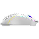 Mouse wireless Proove Buzz (WMBU00022402), pentru Gaming, 2.4GHz, USB-C, Ergonomic, LED, 6 Buttons, 800-4800DPI, 1.5m, alb