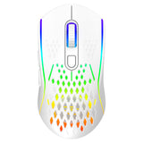 Mouse wireless Proove Buzz (WMBU00022402), pentru Gaming, 2.4GHz, USB-C, Ergonomic, LED, 6 Buttons, 800-4800DPI, 1.5m, alb