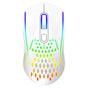 Mouse wireless Proove Buzz (WMBU00022402), pentru Gaming, 2.4GHz, USB-C, Ergonomic, LED, 6 Buttons, 800-4800DPI, 1.5m, alb