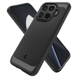 Husa pentru Xiaomi 15T Pro, Spigen Rugged Armor (ACS11152), negru