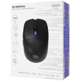Mouse wireless Proove Everon (WMEV00022001), pentru Gaming, Type-C, 6 Buttons, 800-10000DPI, 500mAh, 1.5m, negru